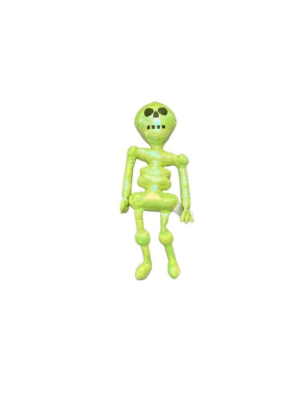 Halloween Plush Long Arm Skeleton Green